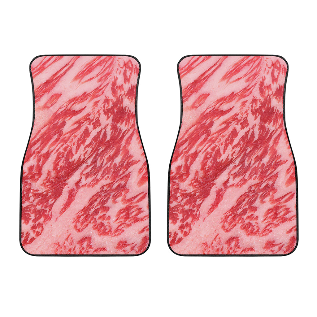 Wagyu Beef Meat Print Front Car Floor Mats