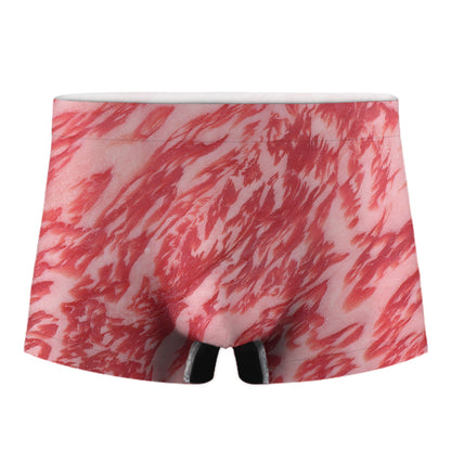 Wagyu Beef Meat Print Men's Boxer Briefs