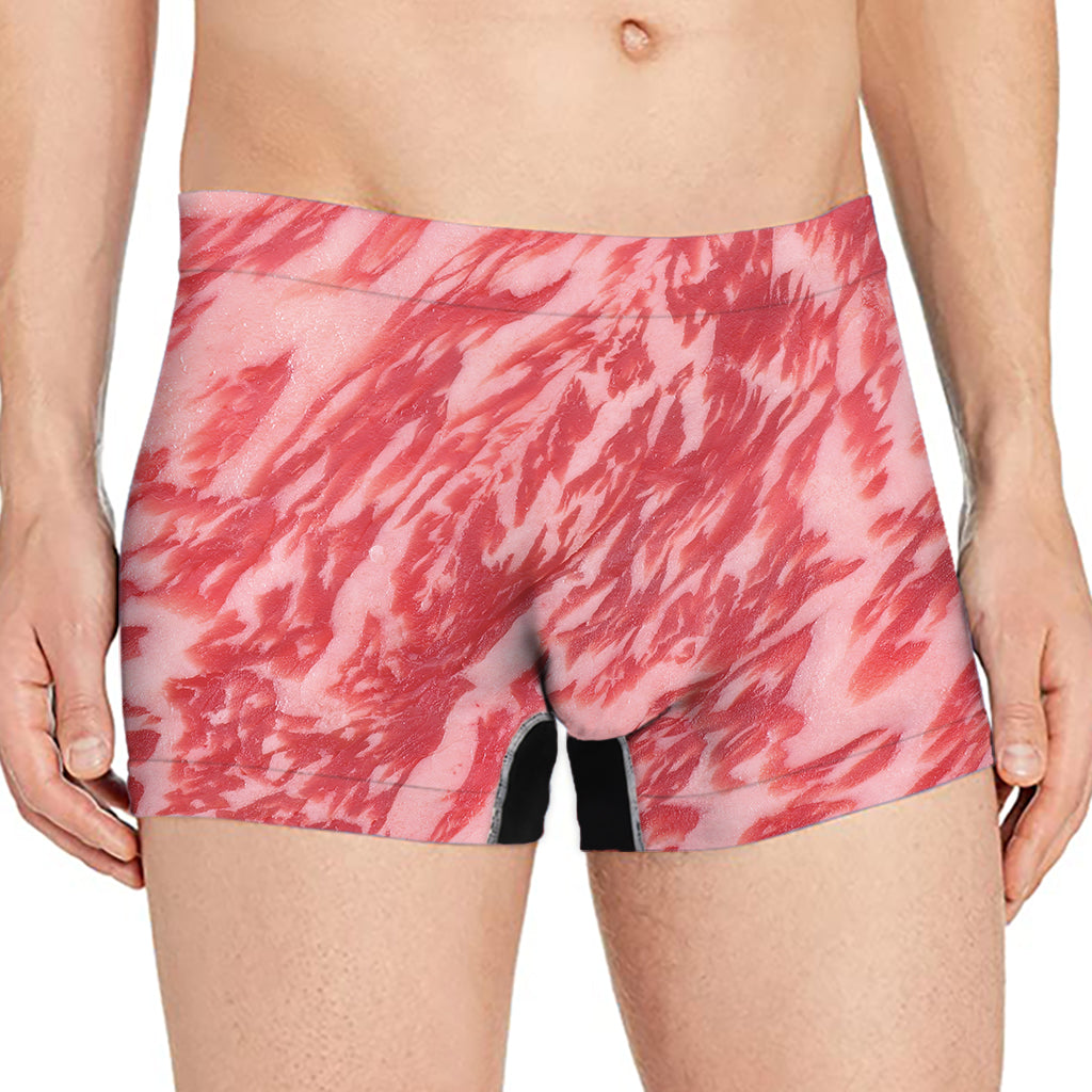 Wagyu Beef Meat Print Men's Boxer Briefs