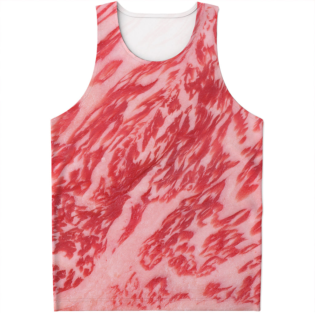 Wagyu Beef Meat Print Men's Tank Top
