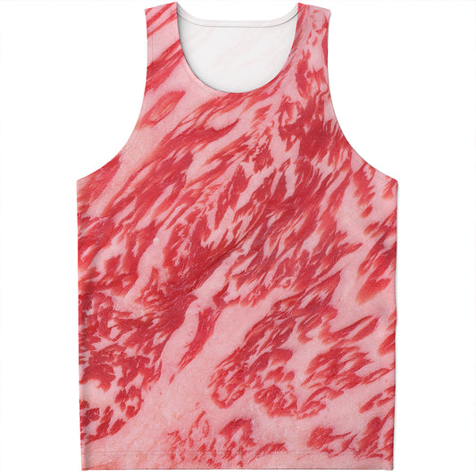 Wagyu Beef Meat Print Men's Tank Top