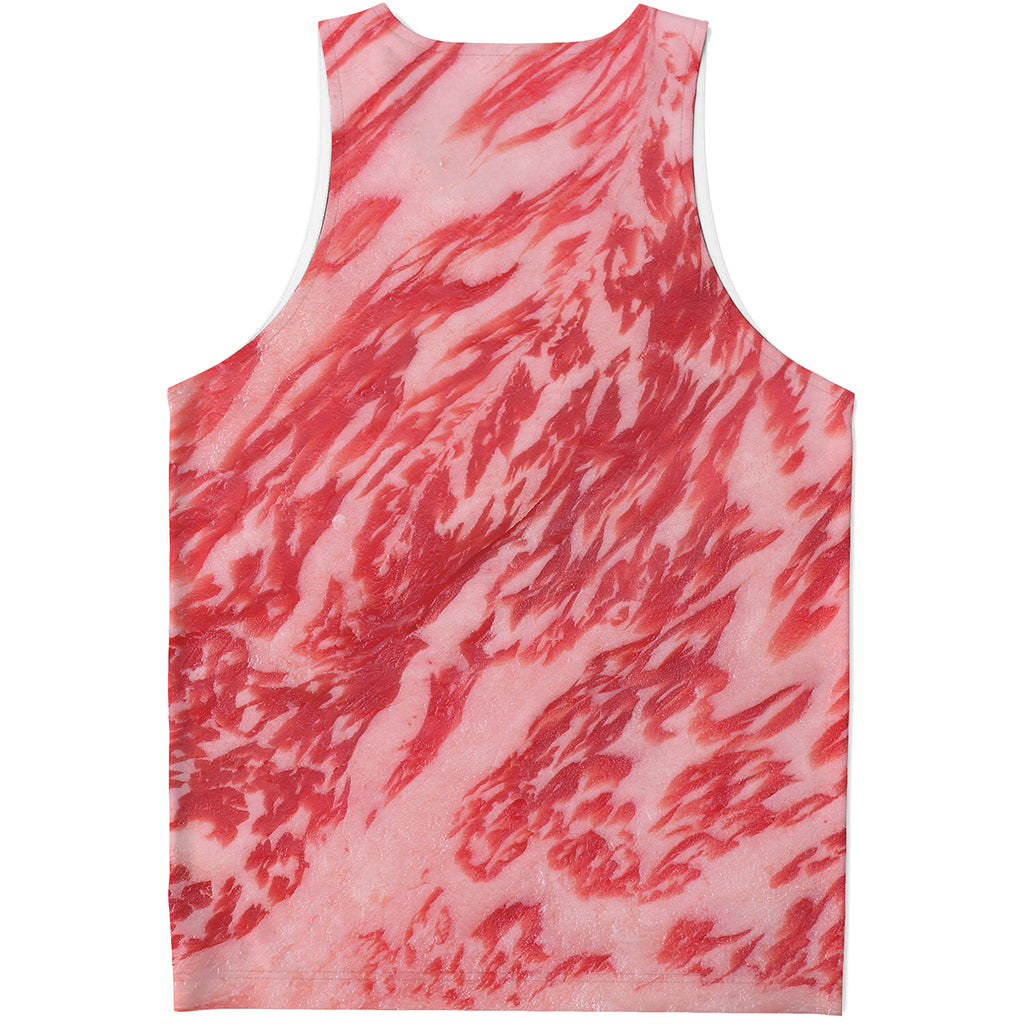 Wagyu Beef Meat Print Men's Tank Top
