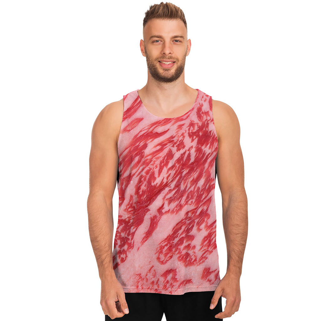 Wagyu Beef Meat Print Men's Tank Top