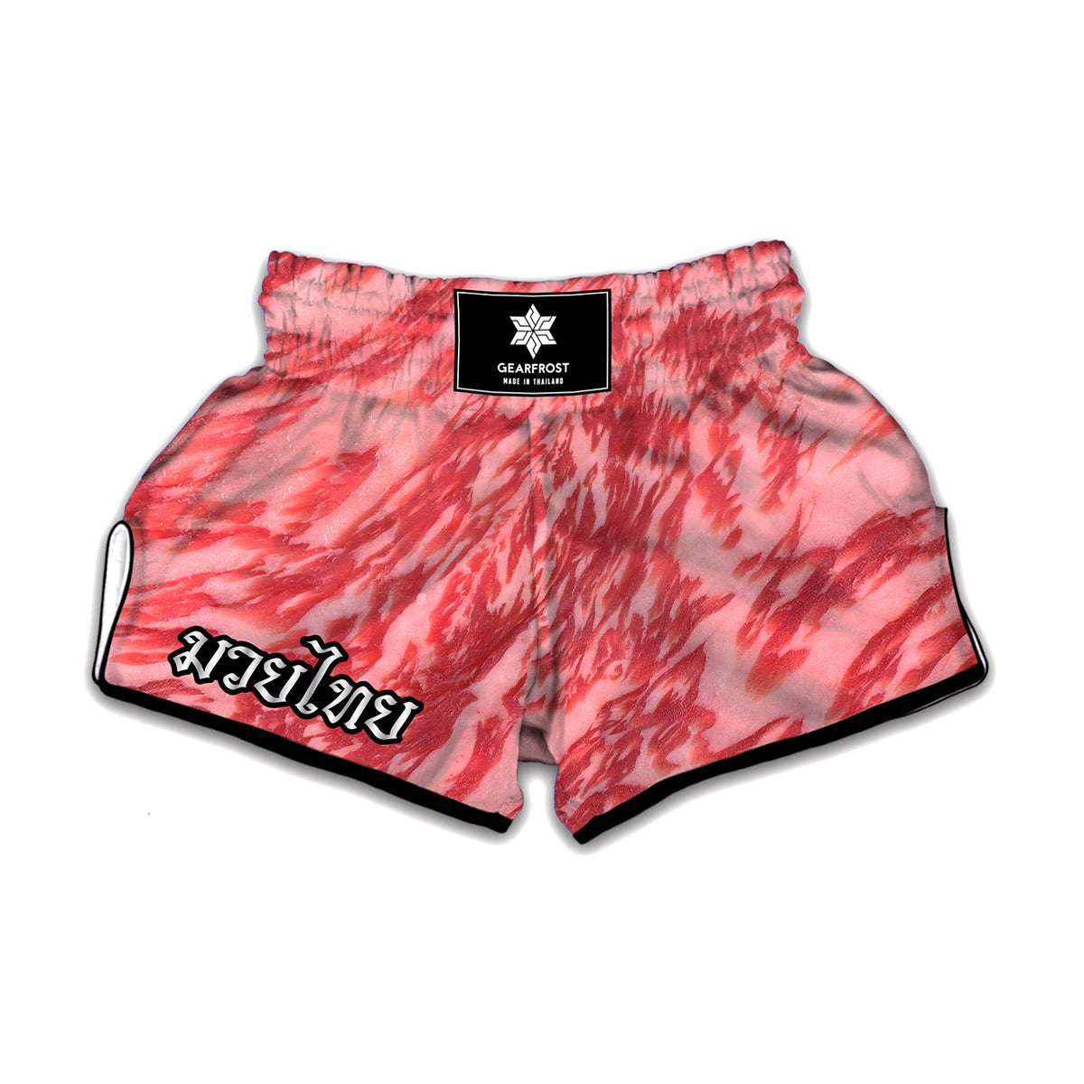 Wagyu Beef Meat Print Muay Thai Boxing Shorts