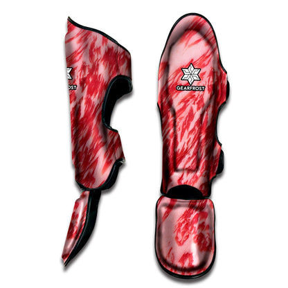 Wagyu Beef Meat Print Muay Thai Shin Guard