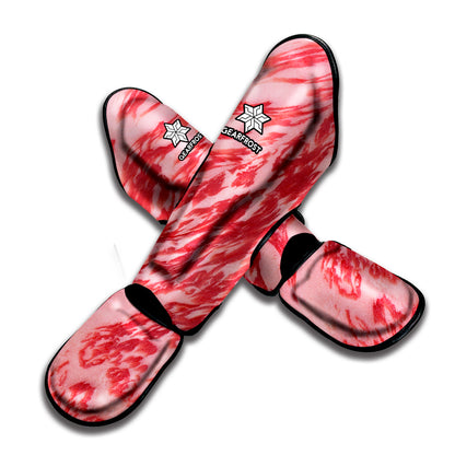 Wagyu Beef Meat Print Muay Thai Shin Guard