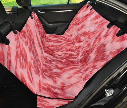 Wagyu Beef Meat Print Pet Car Back Seat Cover