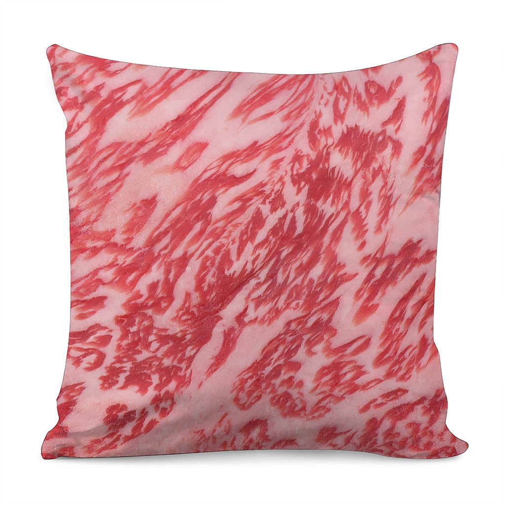 Wagyu Beef Meat Print Pillow Cover