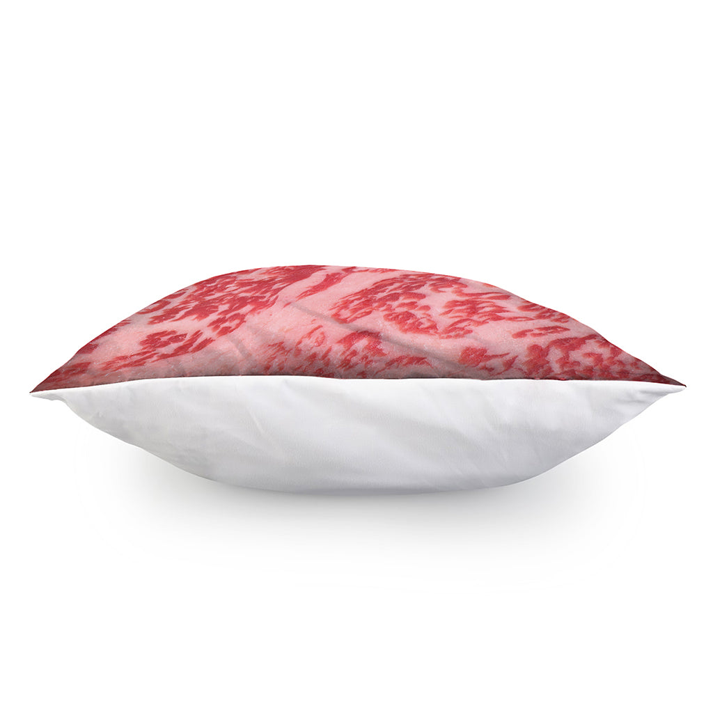 Wagyu Beef Meat Print Pillow Cover