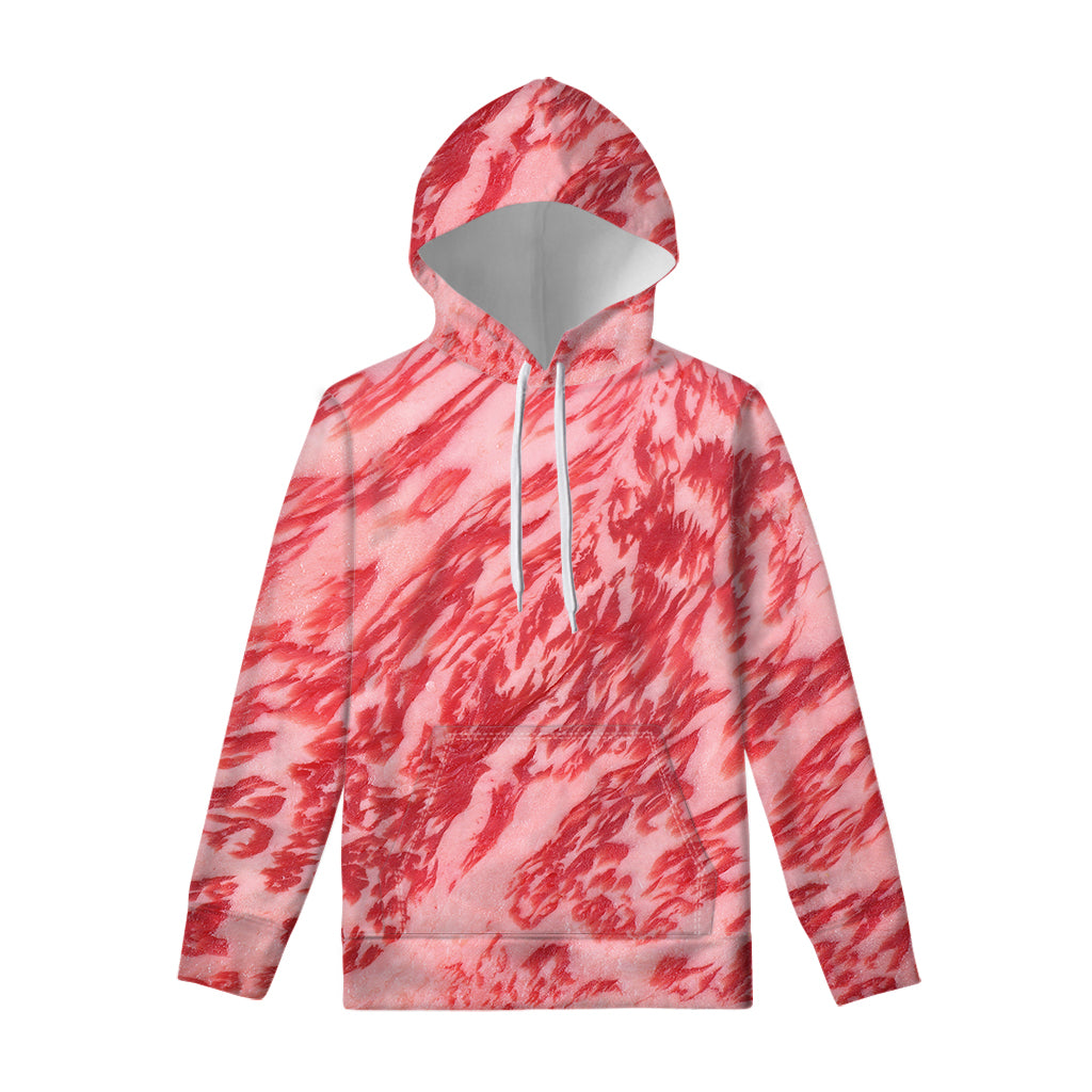 Wagyu Beef Meat Print Pullover Hoodie