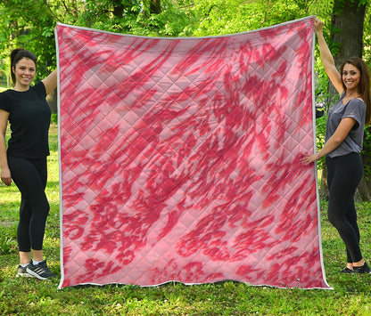 Wagyu Beef Meat Print Quilt
