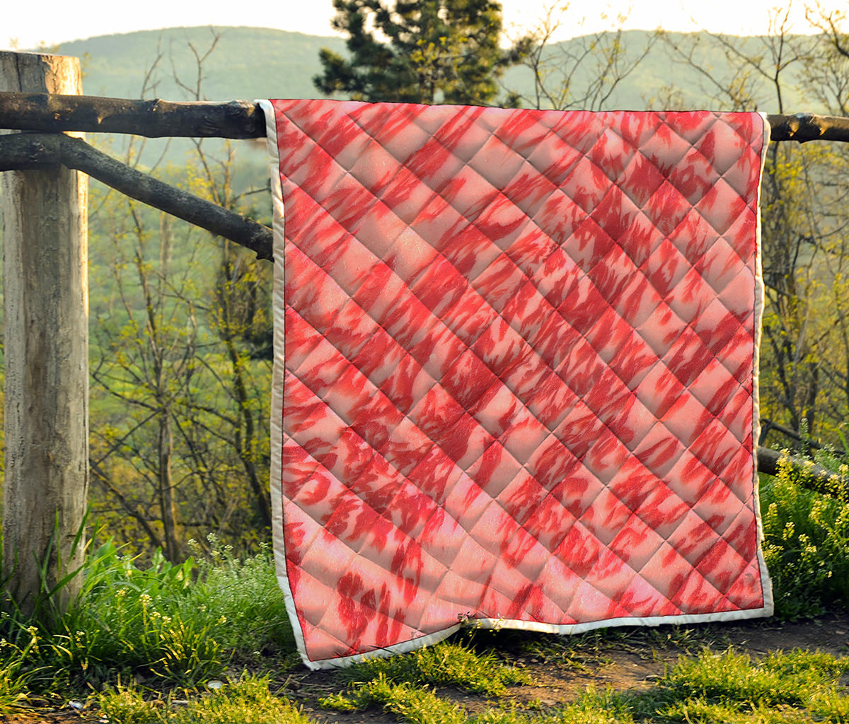 Wagyu Beef Meat Print Quilt