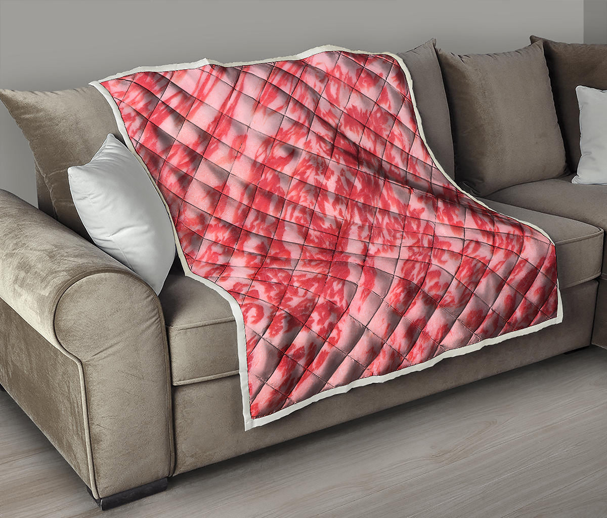 Wagyu Beef Meat Print Quilt