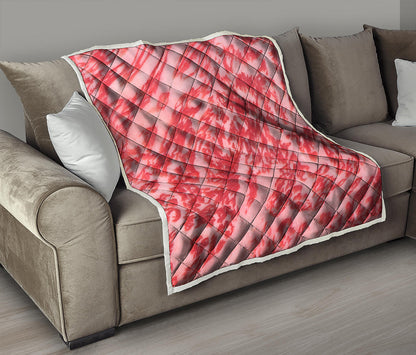 Wagyu Beef Meat Print Quilt