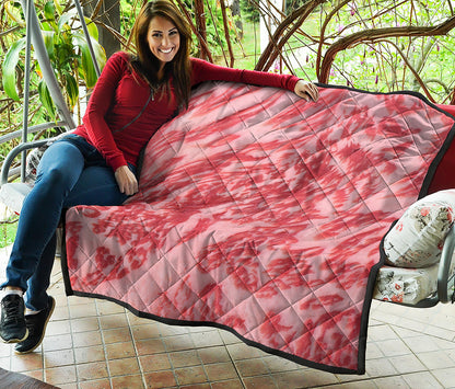 Wagyu Beef Meat Print Quilt