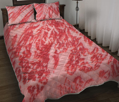 Wagyu Beef Meat Print Quilt Bed Set