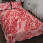 Wagyu Beef Meat Print Quilt Bed Set