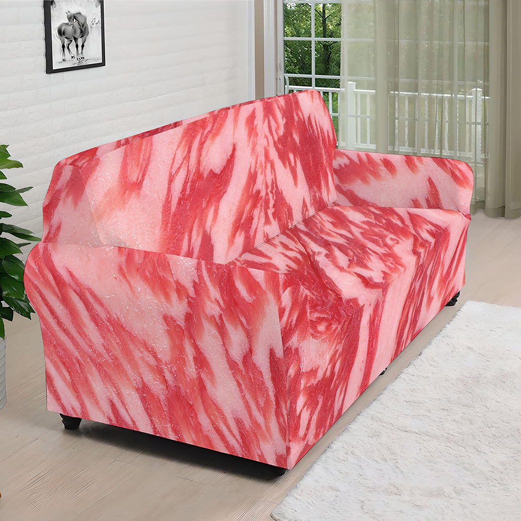 Wagyu Beef Meat Print Sofa Cover