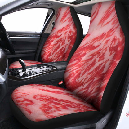 Wagyu Beef Meat Print Universal Fit Car Seat Covers