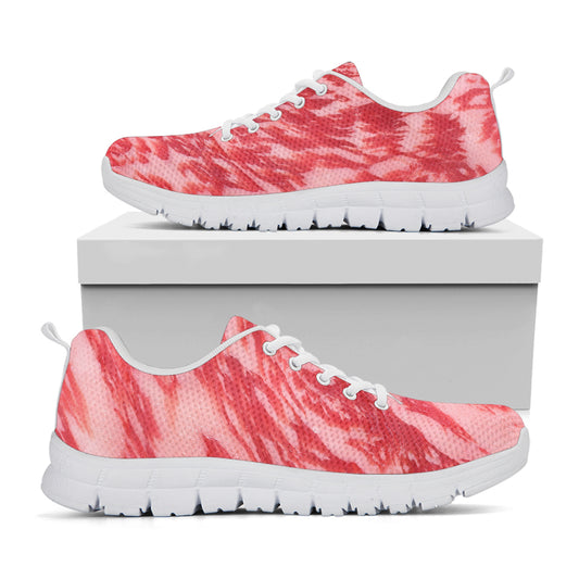 Wagyu Beef Meat Print White Sneakers