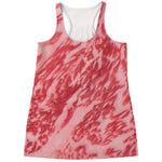 Wagyu Beef Meat Print Women's Racerback Tank Top