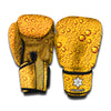Water Drops On Beer Print Boxing Gloves