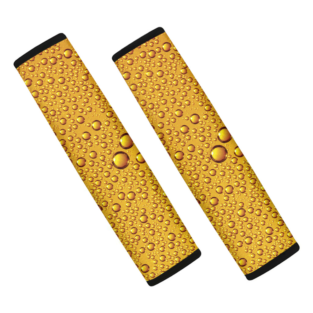 Water Drops On Beer Print Car Seat Belt Covers