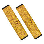 Water Drops On Beer Print Car Seat Belt Covers
