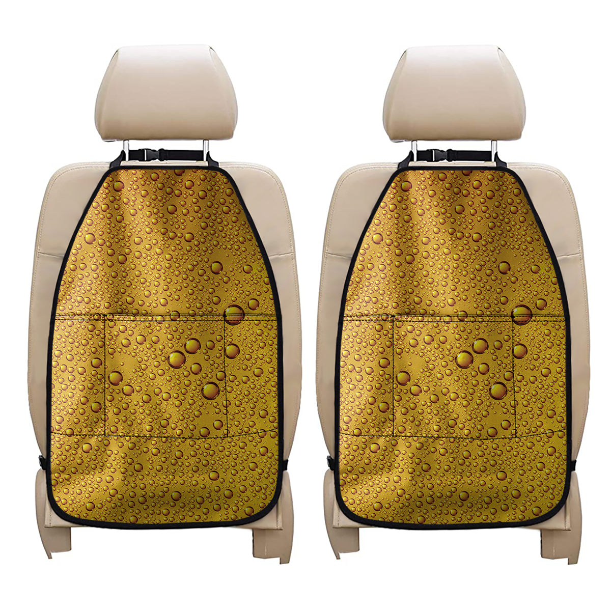 Water Drops On Beer Print Car Seat Organizers