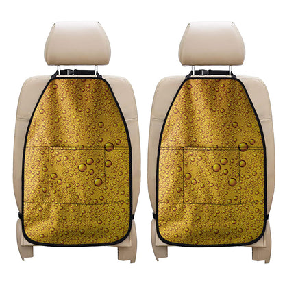 Water Drops On Beer Print Car Seat Organizers