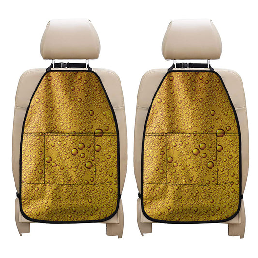 Water Drops On Beer Print Car Seat Organizers
