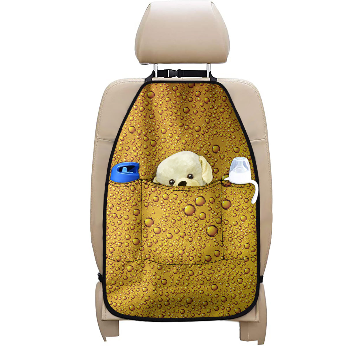 Water Drops On Beer Print Car Seat Organizers