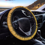Water Drops On Beer Print Car Steering Wheel Cover