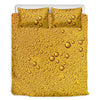 Water Drops On Beer Print Duvet Cover Bedding Set