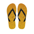 Water Drops On Beer Print Flip Flops
