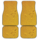 Water Drops On Beer Print Front and Back Car Floor Mats