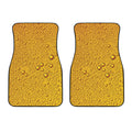 Water Drops On Beer Print Front Car Floor Mats