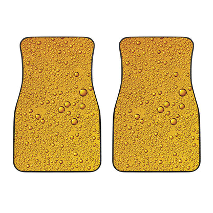 Water Drops On Beer Print Front Car Floor Mats