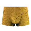 Water Drops On Beer Print Men's Boxer Briefs