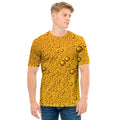 Water Drops On Beer Print Men's T-Shirt