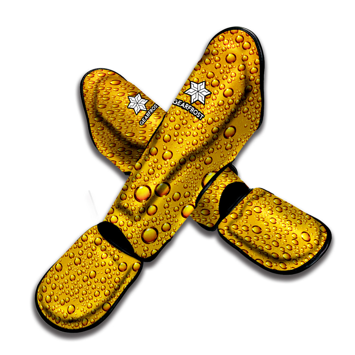 Water Drops On Beer Print Muay Thai Shin Guard