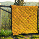 Water Drops On Beer Print Quilt