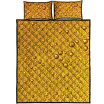 Water Drops On Beer Print Quilt Bed Set