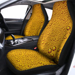 Water Drops On Beer Print Universal Fit Car Seat Covers