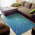 Water Drops Print Floor Mat