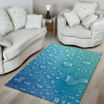 Water Drops Print Area Rug