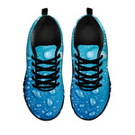 Water Drops Print Black Sneakers