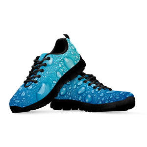 Water Drops Print Black Sneakers