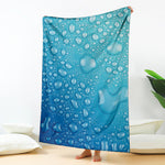 Water Drops Print Blanket