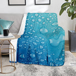Water Drops Print Blanket